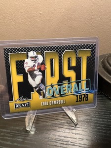 EARL CAMPBELL 2023 Leaf Draft First Overall #3 GOLD Houston Oilers