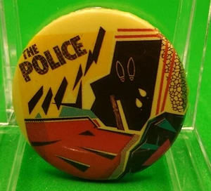 1.25" Vintage The Police Pin Button Pinback 1980s - Picture 1 of 2
