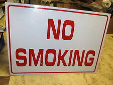 Vintage No Smoking Metal 28" x 20"  Sign S37