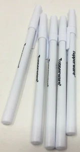 5 NUEVOS BOLÍGRAFOS CON LOGOTIPO TUPPERWARE BOLÍGRAFOS BIC BLANCOS CON LETRAS NEGRAS - Imagen 1 de 1