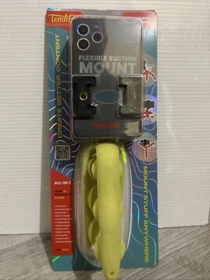Tenikle Pro Flexible Tripod Bendable Suction Cup Camera & Phone Mount Yellow/GRN - Image 1 of 4