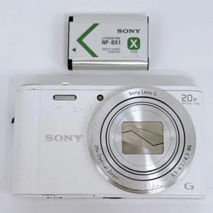 Sony DSC-WX300 Cyber-shot 18.2MP Digital Camera white Japanese language only - Picture 1 of 4