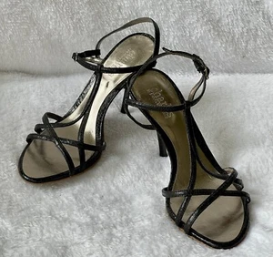 Charles David Women’s Size 6 Sandals Black Leather Strappy Slingback Stiletto - Picture 1 of 9