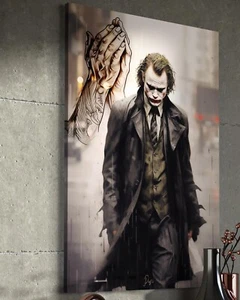 Joker Leinwandbild Batman Farbig Dekoration Kunst Stil Pop-Art Heath Ledger - Bild 1 von 3