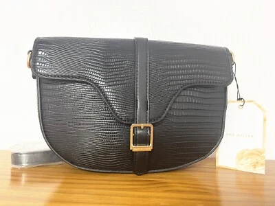 Nuevo Bolso Bandolera Amy Miller Pequeño Piel de Serpiente Corocco Negro Foto 1 de 4