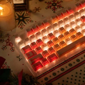 Juego de pantalla de seda Hififox x Domikey Candle Keycap Cherry Profile ABS Double Shots - Imagen 1 de 8