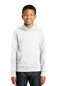 Port & Company PC850YH Youth Long Sleeve Fan Favorite Pullover Hooded Sweatshirt - Picture 1 of 9