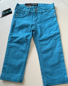 Jordache Aqua Girls Capri Jean Size 4 NWT - Picture 1 of 2