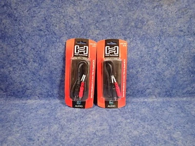 Hosa CMR-206 Estéreo Breakout 3.5mm Macho a 2 x RCA Macho Y-Cable 6' (BN90) Foto 1 de 4