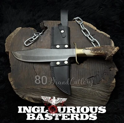 Cuchillo Bowie Aldo Raine réplica envejecida Basterds hecho a mano Foto 1 de 4