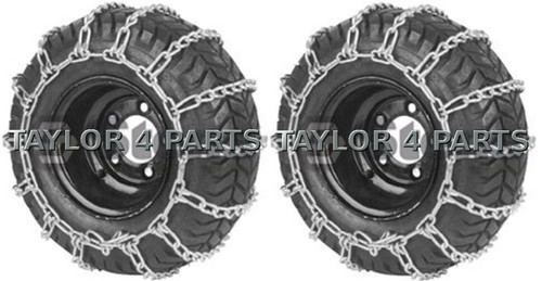 2 Link Tire Chains 23x8.50-12 For John Deere - Fits Models M80370, M40713, M41317, M41318, M49249