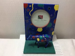 Party Cow Frame Cow Parade Collection Neu Resin Rahmen & Kuh Figur #FC20113 - Bild 1 von 4