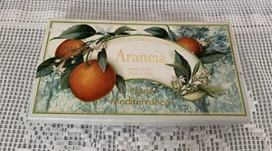 Saponificio Arancia Orange Tuscany Italy Fresh Bath Soap Set Italy- 3 X 4.4oz - Picture 1 of 11