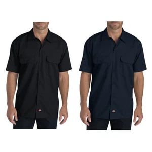 Camisa de trabajo para hombre Dickies manga corta flexible ajuste original con botones 1574 - Imagen 1 de 56
