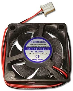 Evercool 35mm x 10mm 5 Volt EL Bearing Fan w/2 Pin 7mm Connector EC3510M05E - Picture 1 of 2