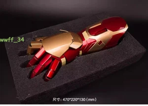 MK42 Iron Man 1:1 Wearable Armor Gauntlet Arm Gloves LED Blaster Cosplay Props - Picture 1 of 23