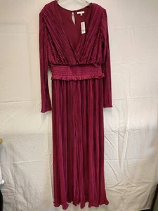 Flying Tomato One Piece Formal Pant 1XL 1X-Large Romper Boho Wide Leg Pleated - Picture 1 of 9