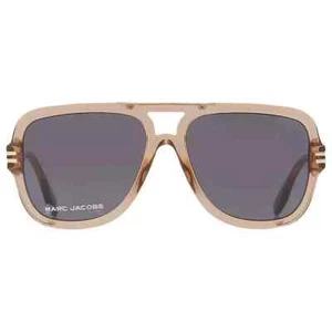 Nuevas gafas de sol Marc Jacobs MARC637/S 0HAM IR marco de plástico doblado lentes de tinte grises - Imagen 1 de 4