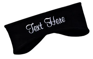 Personalized Embroidered Fleece Ear Warmer Headband in Custom Text of Choice - Picture 1 of 21