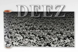 Sea of Skulls Wrapping Vinyl Sheet Unlaminated Horizontal Pattern 15" x 52" - Picture 1 of 2