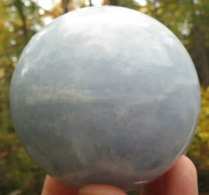 BLUE CALCITE AURIC PROTECTION & ENERGETIC TRANSMUTATION BEAUTIFUL CRYSTAL SPHERE - Imagen 1 de 6