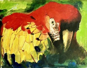 Original Signed Parrot Painting ‘Formidable’ Not A Polly Want A Cracker Bird - Picture 1 of 5