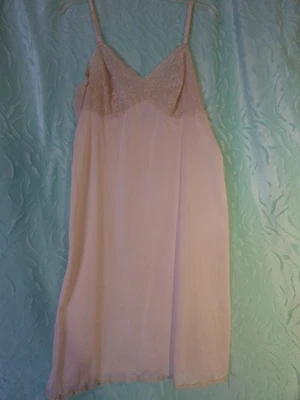 Vanity Fair розовый белье платье скольжения размер 40-ADJ ремни - Изображение 1 из 4