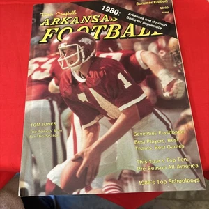 1980 Summer DAVE CAMPBELL'S ARKANSAS FOOTBALL MAGAZINE Tom Jones Houston Battle - Picture 1 of 3