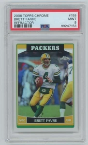 Brett Favre 2006 Topps Chrome Refractor PSA 9 #159 Green Bay Packers - Bild 1 von 3