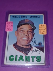 1967 Topps - Willie Mays #200 HOF Vintage Baseballkarte Star  - Bild 1 von 2