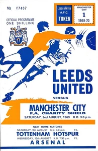 FA CHARITY SHIELD PROGRAM 1969 Leeds United v Manchester City - Imagen 1 de 1