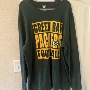 Mens GreenBay Packers Football 47 Brand Long Sleeve T-Shirt 2XL,Green, Very Soft - Picture 1 of 4