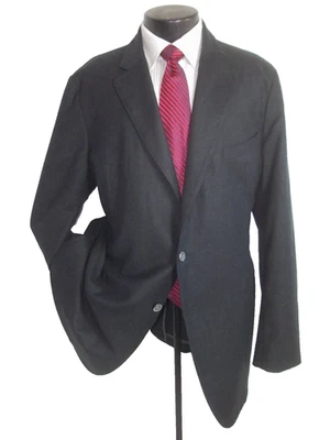 (( Armani Collezioni charcoal gray 1button flannel wool slim fit coat Jacket 46R - Image 1 of 4