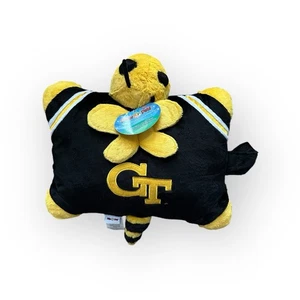 Georgia Tech University Pillow Pets 18" NCAA Mascot Yellow Bumblebee College GT - Picture 1 of 6