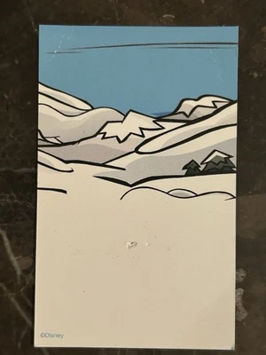 Disney Club Penguin Pin Card Mountains - Image 1 of 2