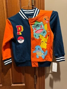 Pokemon Varsity Jacket Hybrid brand Kids XS NWT - Picture 1 of 8