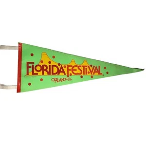 Vintage 1979 SeaWorld Florida Festival Pennant Orlando Florida Rare - Picture 1 of 4