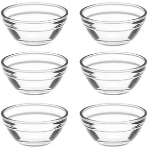 6pcs Kitchen Glass Prep Bowls Pudding Bowls Jelly Cups Small Glass Bowls - Picture 1 of 12