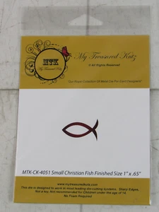 My Treasured Kutz, Metal Die, Small Christian Fish, MTK-CK-4051 - Picture 1 of 2