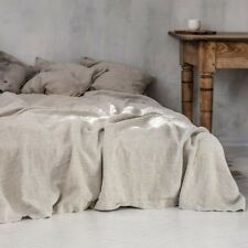 Pure Linen Flax Bed Sheet Bedsheet French Organic Natural Bedding