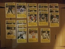 1988-89 BUFFALO SABRES BLUE SHIELD NHL HOCKEY POSTCARD LOT OF 18