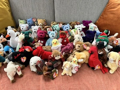 Large Rare Ty Beanie Baby Collection All With Tags Animals And Bears Included - Image 1 of 4