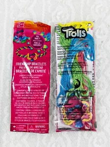 Dreamworks Trolls Friendship Bracelets Party Favors Set of 11 New in Packaging - Picture 1 of 1