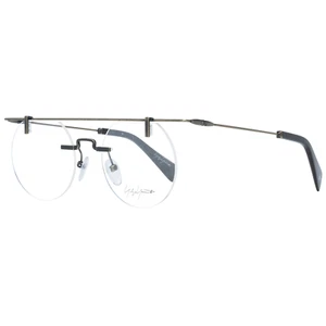 Yohji Yamamoto Glasses Frames Men's Grey Round Half Rim YY3015 400 49mm - Picture 1 of 4