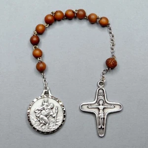 Saint Christopher and Christ. Vintage Religious Dizainier. French Medal. - Picture 1 of 6