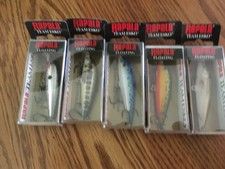 RAPALA TEAM ESKO 07's-LOT of 5 DIFFERENT COLORED FISHING LURES-TE07=FLOATING