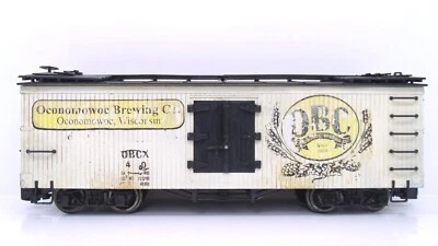 Bachmann G Weathered? Sng Door Oconomowoc Beer Brewing OBC Reefer Train Car READ - Image 1 of 4