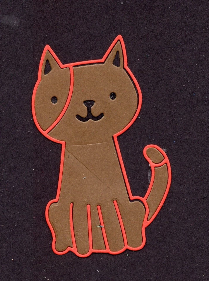 CAT # 12 высечки для скрапбукинга карты - Изображение 1 из 1