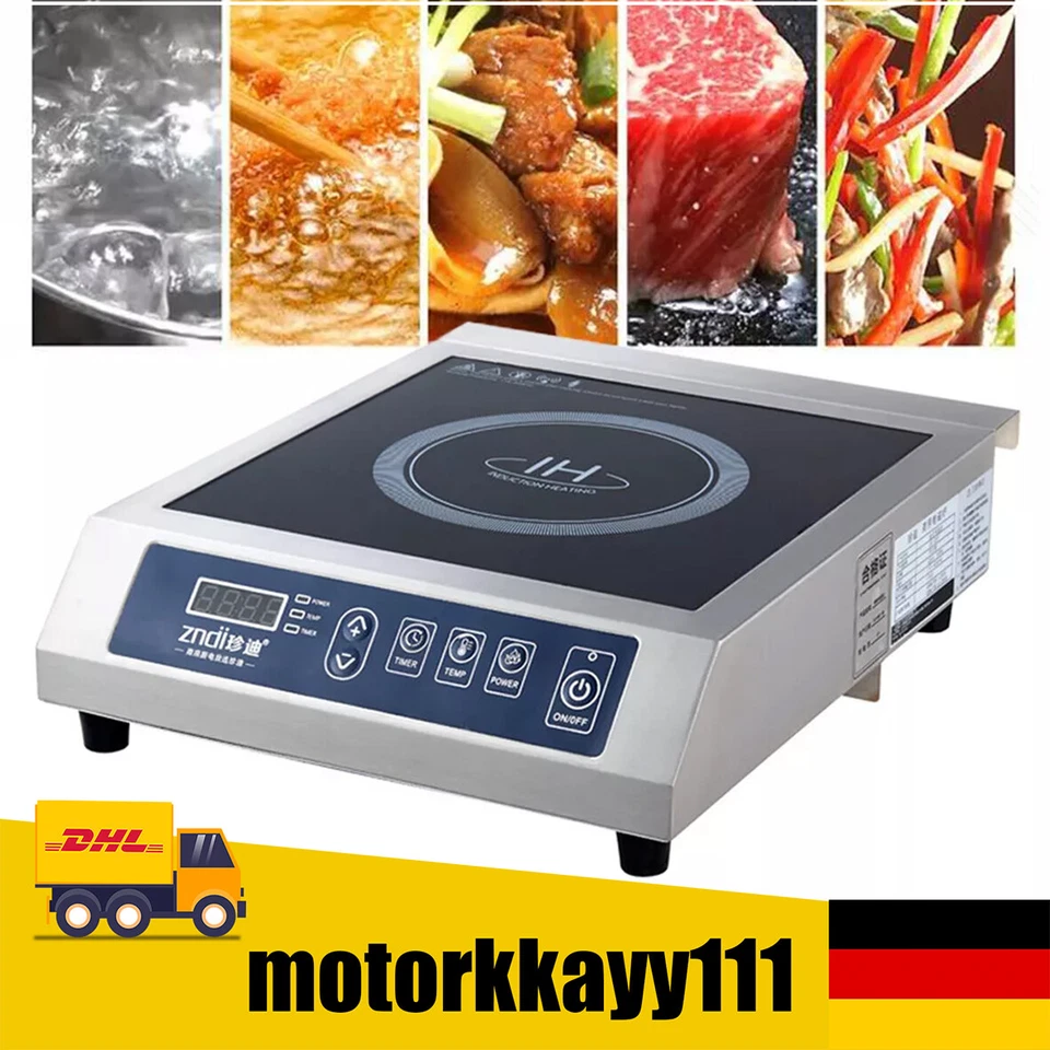 TBVECHI 3500W Induktionskochplatte Kochplatte Induktion Herd Kochfeld Gastro Cooker