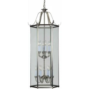 NEW Volume Lighting 12-Light Brushed Nickel Chandelier, Brushed Nickel V5102-33 - Picture 1 of 1